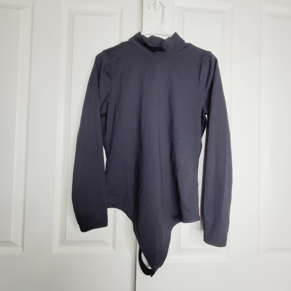 COPY - Abercrombie & Fitch Soft Collection Black Long Sleeve Mock Neck Bodysuit…